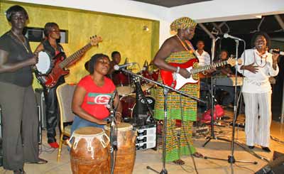 Della Hayes and Dzesi, the Women of Colour Band at +233 Grill and Jazz Club
