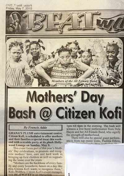 Mother's Day Bash - Citizen Kofi